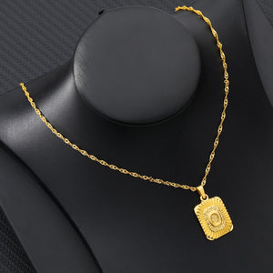 18K Gold Plated Custom Initial Necklace