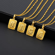 Load image into Gallery viewer, 18K Gold Plated Custom Initial Necklace