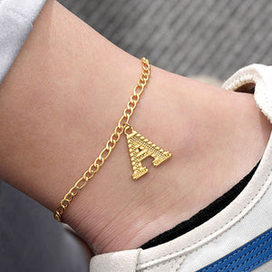 Custom Initial Anklet