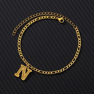 Custom Initial Anklet