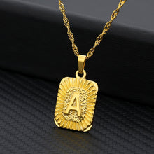 Load image into Gallery viewer, 18K Gold Plated Custom Initial Necklace