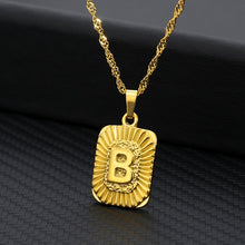 Load image into Gallery viewer, 18K Gold Plated Custom Initial Necklace