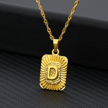 Load image into Gallery viewer, 18K Gold Plated Custom Initial Necklace