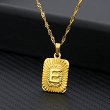 Load image into Gallery viewer, 18K Gold Plated Custom Initial Necklace