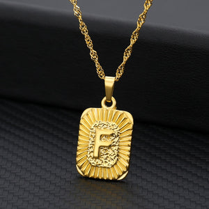 18K Gold Plated Custom Initial Necklace