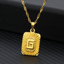 Load image into Gallery viewer, 18K Gold Plated Custom Initial Necklace