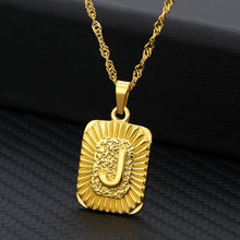 Load image into Gallery viewer, 18K Gold Plated Custom Initial Necklace