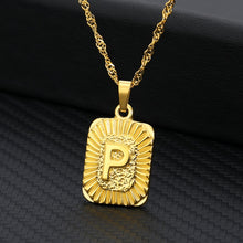 Load image into Gallery viewer, 18K Gold Plated Custom Initial Necklace