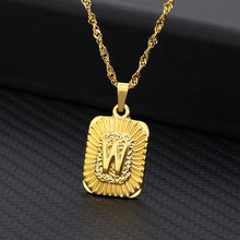 Load image into Gallery viewer, 18K Gold Plated Custom Initial Necklace