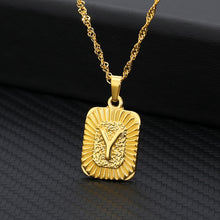 Load image into Gallery viewer, 18K Gold Plated Custom Initial Necklace