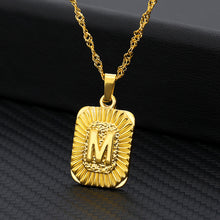 Load image into Gallery viewer, 18K Gold Plated Custom Initial Necklace