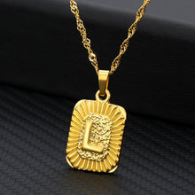 Load image into Gallery viewer, 18K Gold Plated Custom Initial Necklace