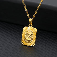 Load image into Gallery viewer, 18K Gold Plated Custom Initial Necklace