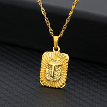 Load image into Gallery viewer, 18K Gold Plated Custom Initial Necklace