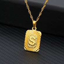 Load image into Gallery viewer, 18K Gold Plated Custom Initial Necklace