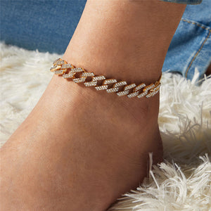 Adjustable Crystal Anklet