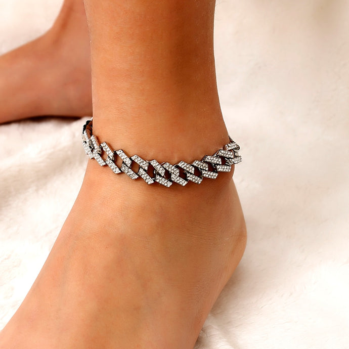 Adjustable Crystal Anklet