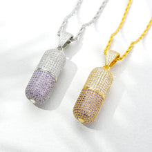 Load image into Gallery viewer, &#39;The Capsule&#39; - 14K Diamond Pendant Necklace