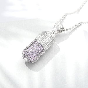 'The Capsule' - 14K Diamond Pendant Necklace