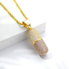 Load image into Gallery viewer, &#39;The Capsule&#39; - 14K Diamond Pendant Necklace