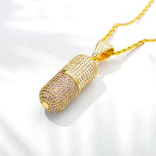 Load image into Gallery viewer, &#39;The Capsule&#39; - 14K Diamond Pendant Necklace